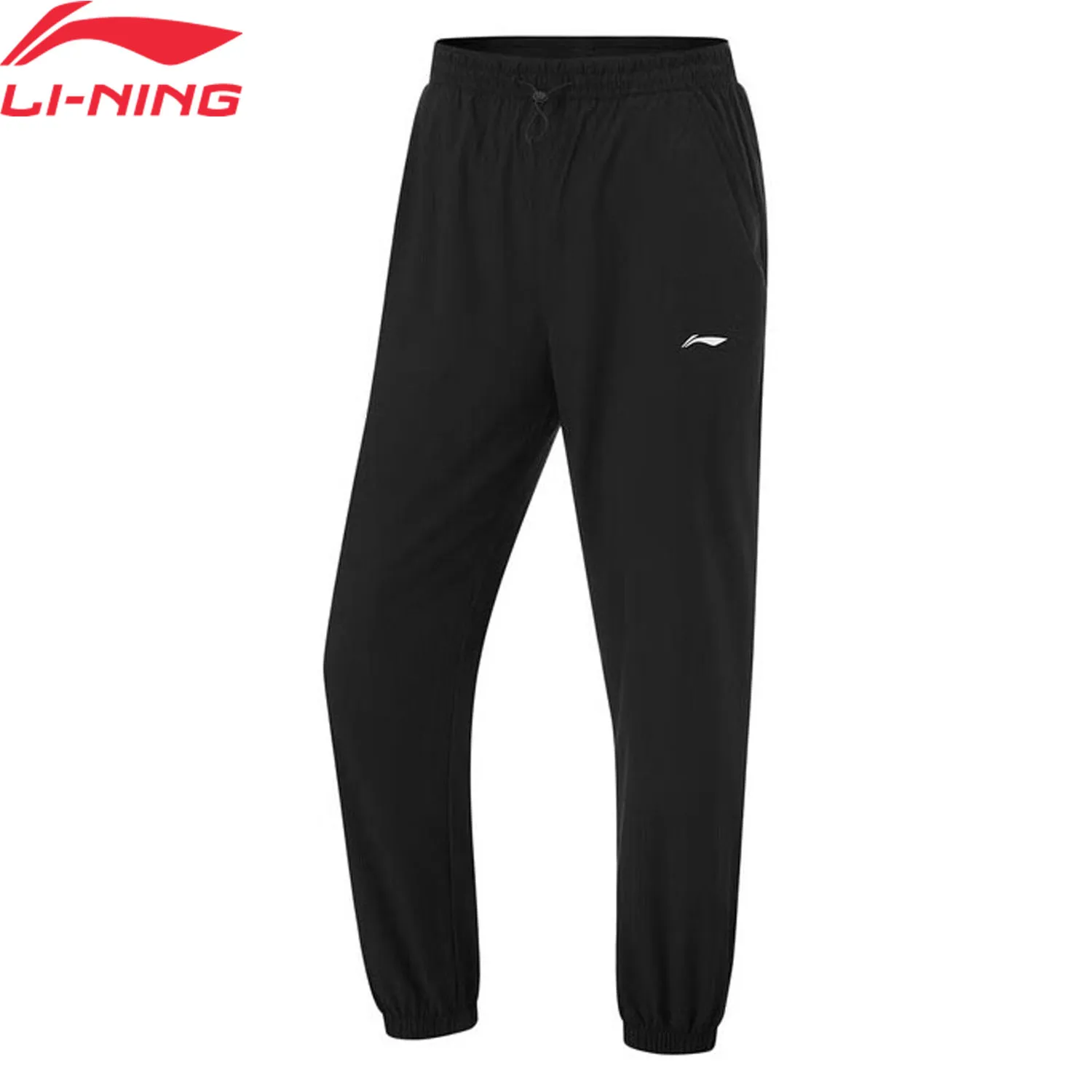 Li-Ning женские тренировочные брюки дышащие удобные регулируемая подкладка на талии профессиональные спортивные брюки для фитнеса AYKU396