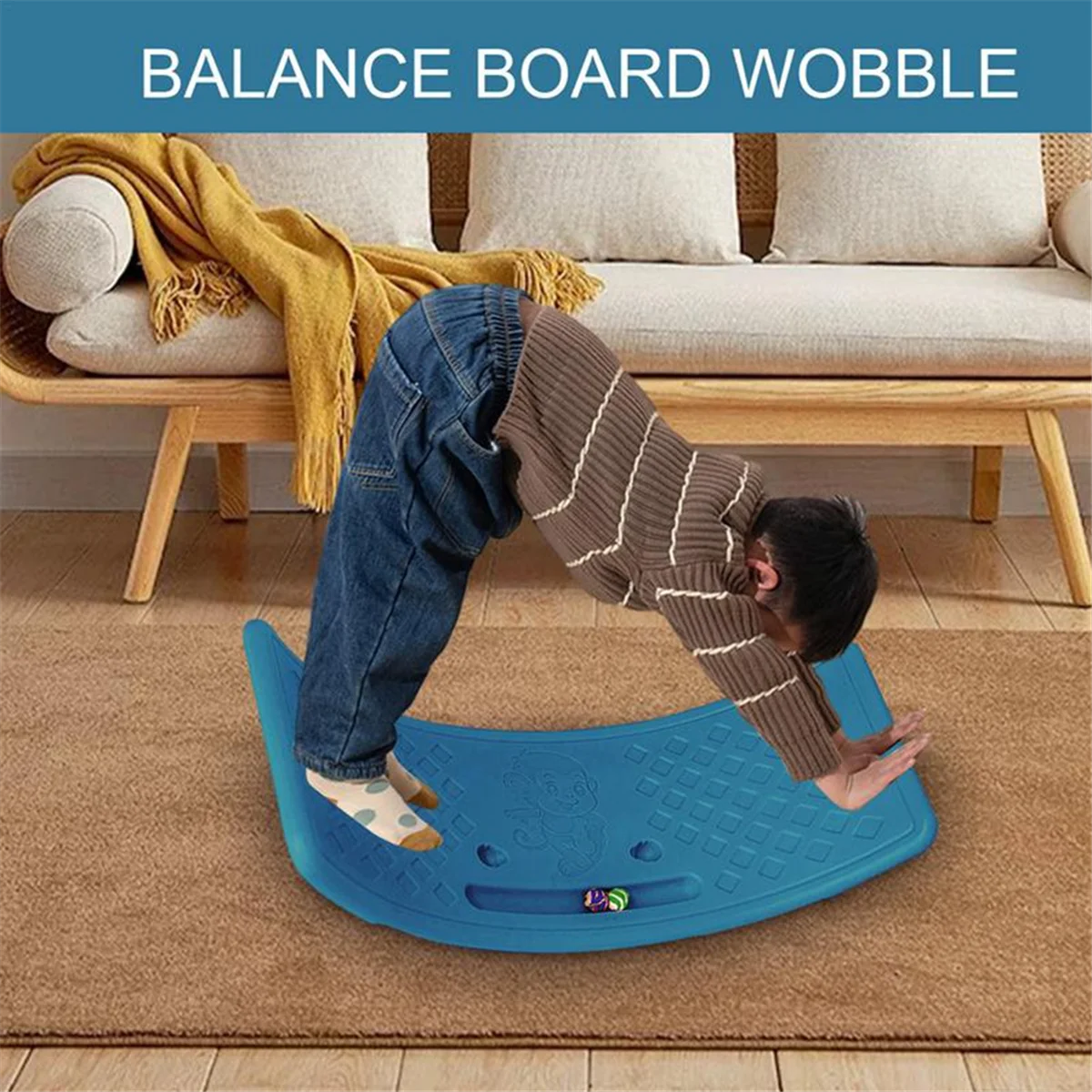 Twisting Balance Board for Abdominal Leg Wobble Home Outdoor Play After Get Off Work Fitness Decompressions Balance