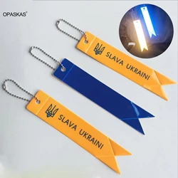 Safe Reflective Keychain Reflectors for Israel Light Children Key Bag Backpack Pendant Strip Ornaments Adults Night Safety Decor