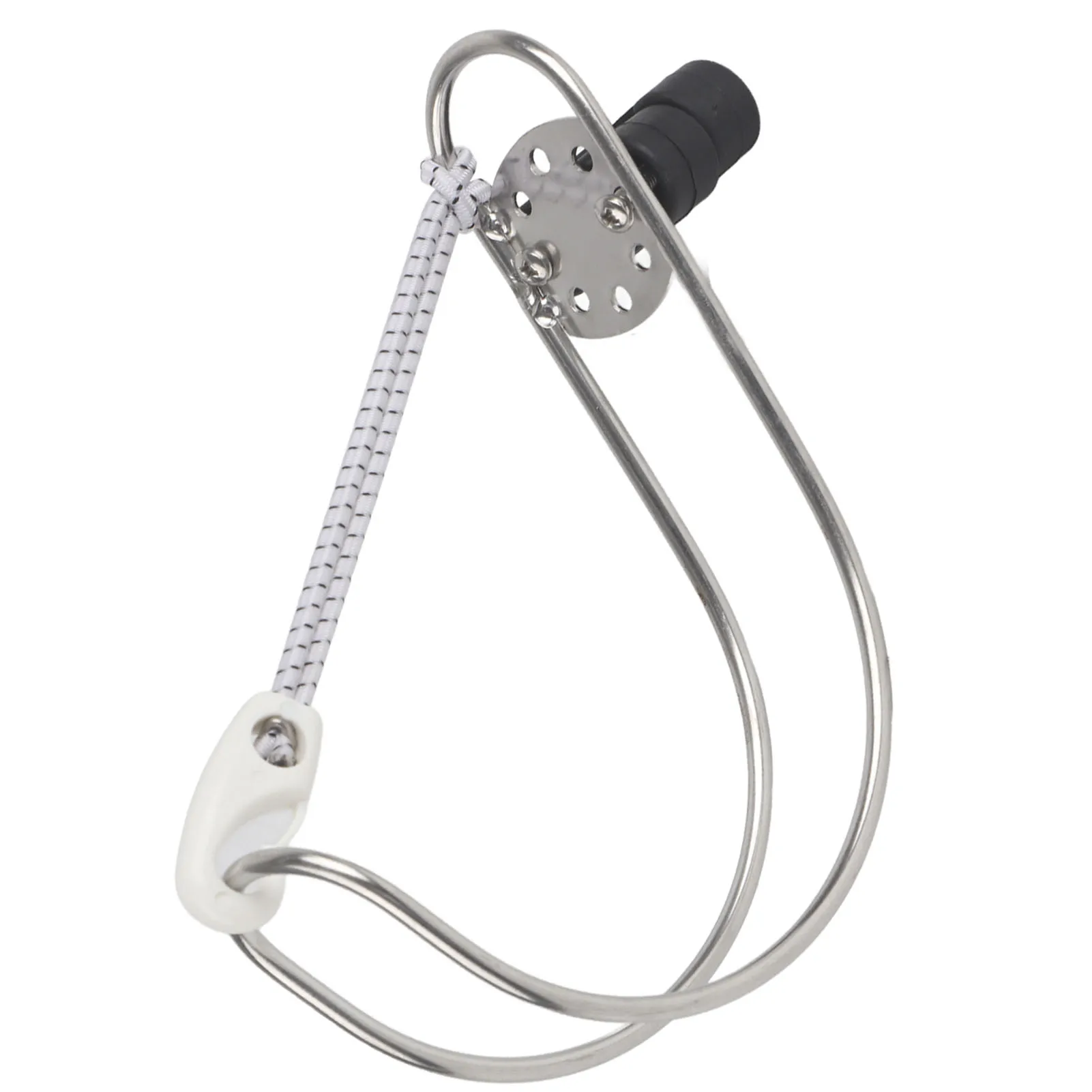 

4.5in Stainless Steel Lifebuoy Ring Bracket Horseshoe Holder for Marine Boat Ship Boat Accessories