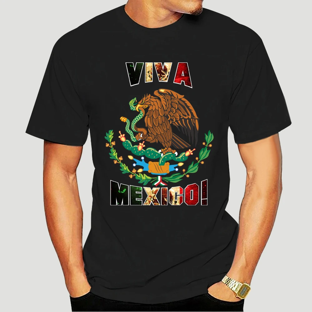 Camiseta divertida para hombre y mujer, remera fresca de Viva México, con emblema de bandera de México, ropa de abrigo, 3283X