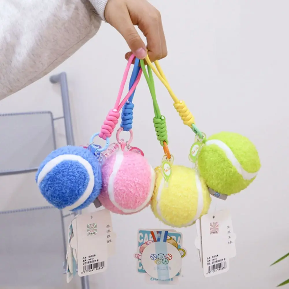 Cartoon Sports Capybara Plush Keychain Tennis Metal Buckle Tennis Capybara Bag Pendant Bag Pendant Korean Style