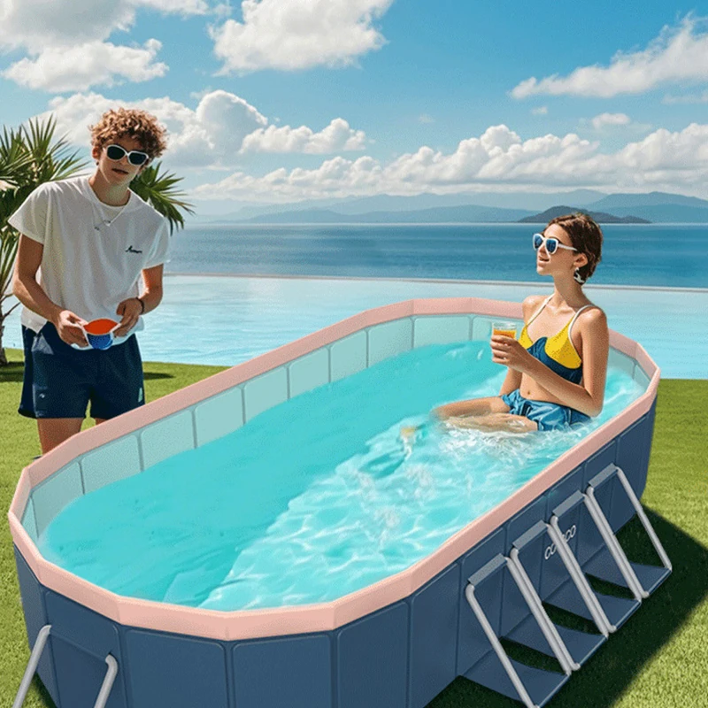 新しい非インフレータブル折りたたみプール家族の夏の水パーティー家庭用屋外庭裏庭 1.6 メートル 2.1 メートル 2.6 メートル 3 メートル 3.6 メートル