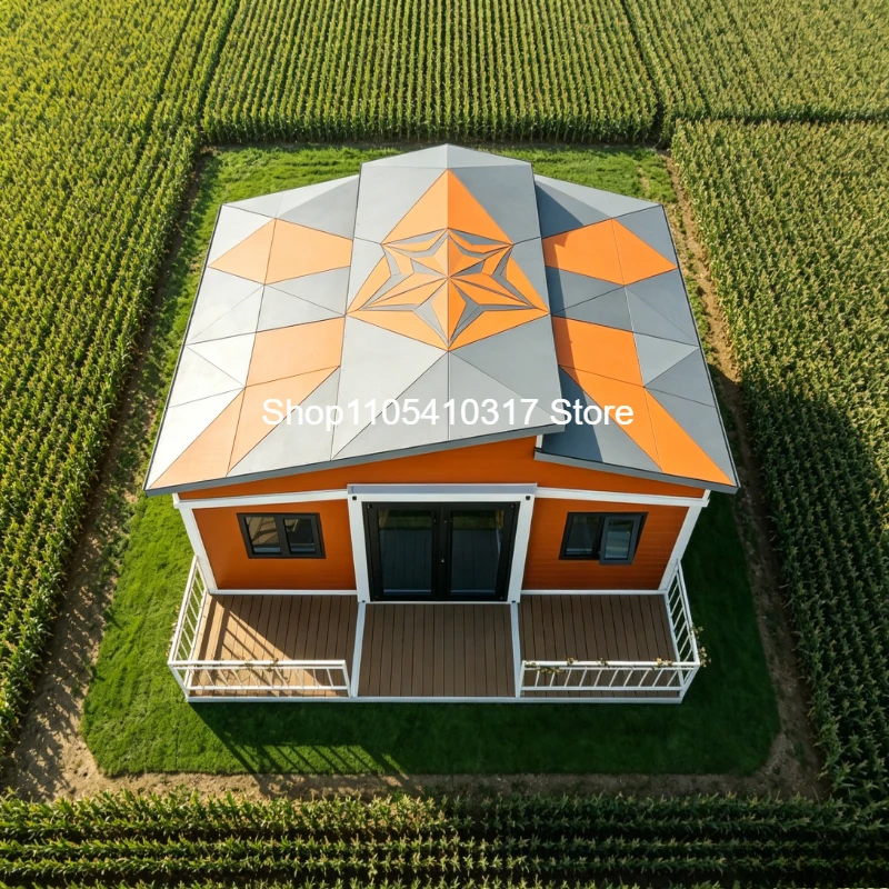 Customized 40ft Luxury Expandable Prefab House 4 Bedrooms Foldable Container Home Light Steel Structure Modern Design Steel Home