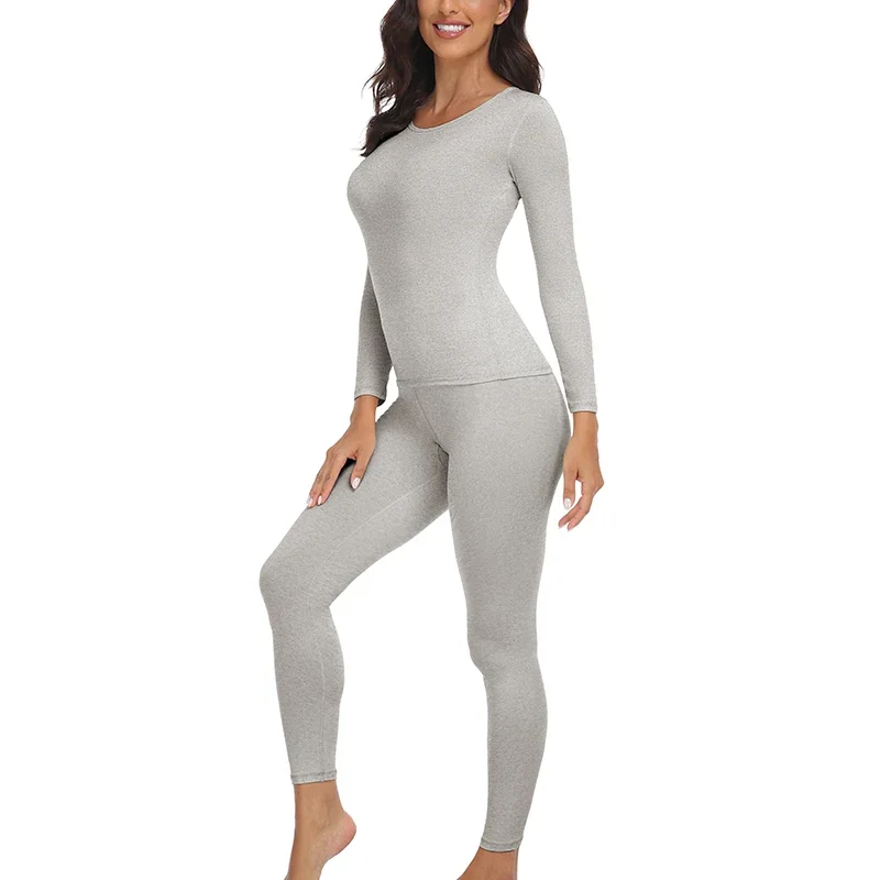 Women Thermal Underwear Sets 2 Pack Long Johns Ultra Soft Fleece Lined Base Layer Keep Warm Cold Weather Top Bottom