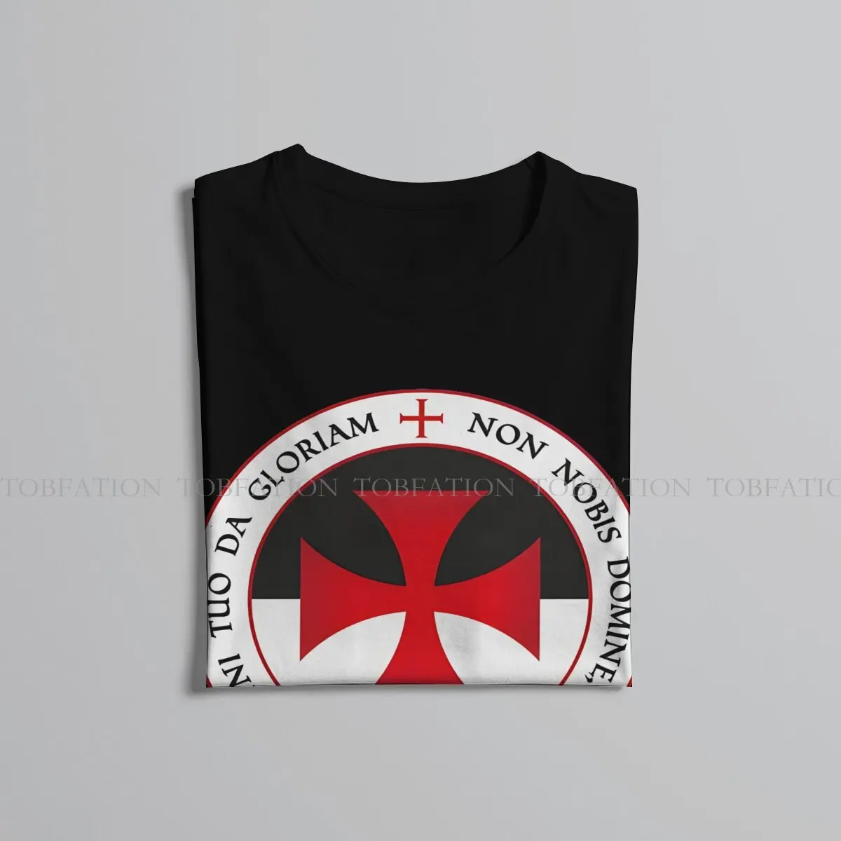 Knights Templar Newest TShirt for Men Cross Christian Crusader Seal Motto Round Neck Pure Cotton T Shirt Clothes OutdoorWear