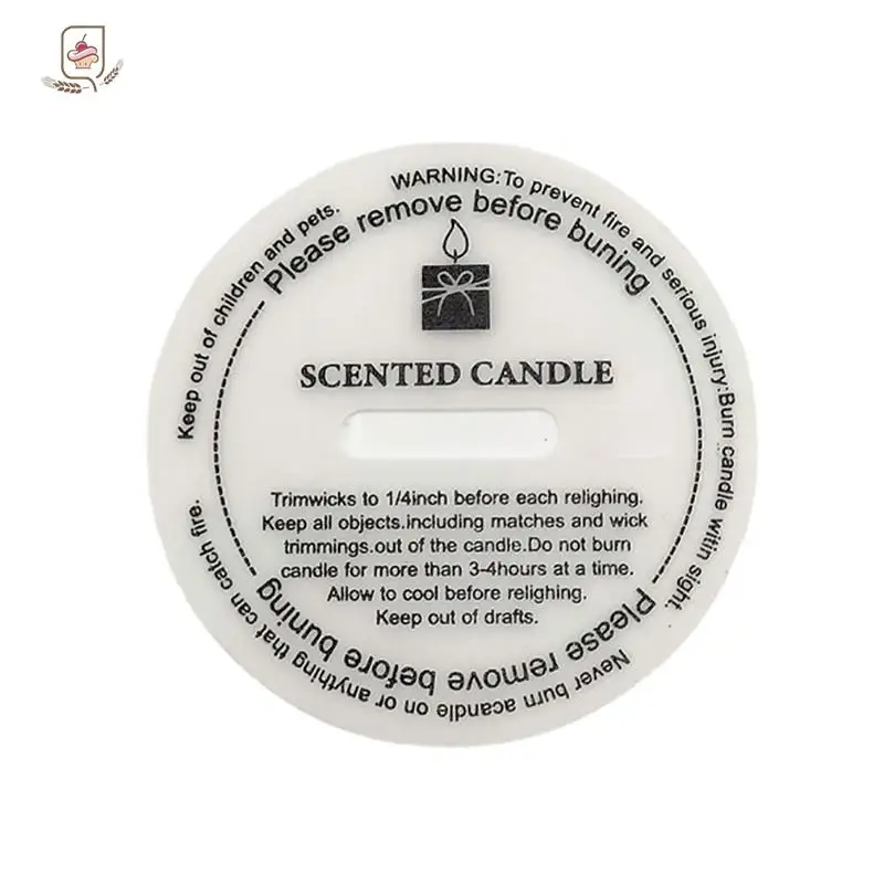 10Pcs DIY Manual Fragrance Candle Stickers Label Cup Sticker Translucent Candle Round Sulfuric Acid Paper Dust Proof Sticker