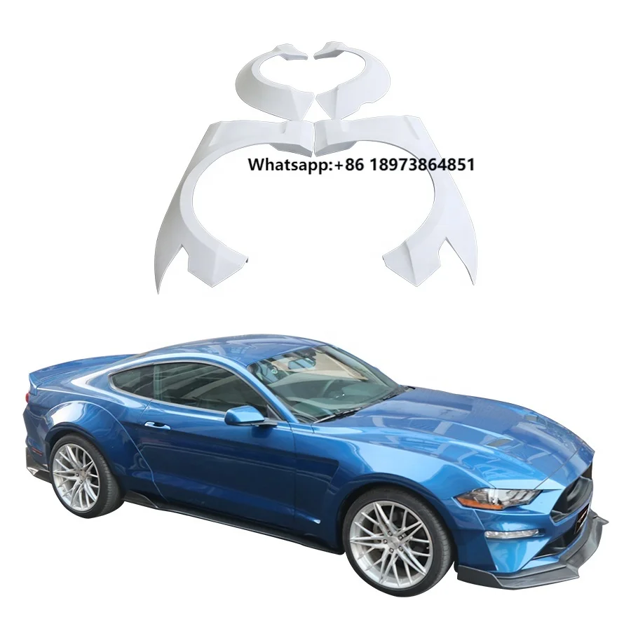 

Wide Body Kit for Ford Mustang Front Rear Wheel Eyebrow Fender Flares