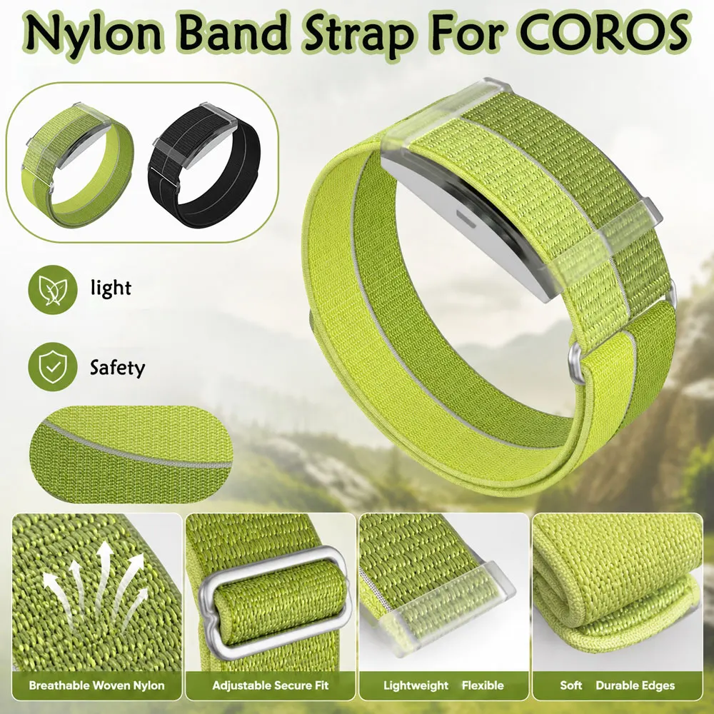 Nylon Band for COROS Heart Rate Monitor Wristband Replacement Strap Unisex Water Proof Light Band for COROS Heart Rate Monitor