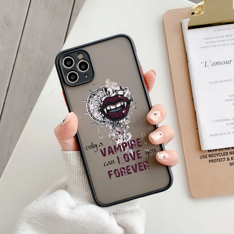 The Vampire Diaries Damon Matte Phone Case for IPhone 13 12 11 15 Pro Max 7 8 14 Plus SE2 X XR XS MAX Mini Shockproof Cover Skin