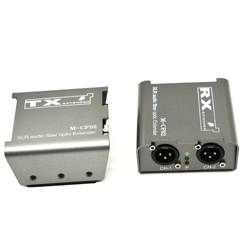 A69Z XLR Balanced Audio Transmitter Receiver Over SC Fiber Optical Extender Up To 20Km 1/2 CH XLR Audio Fiber Optical Extension