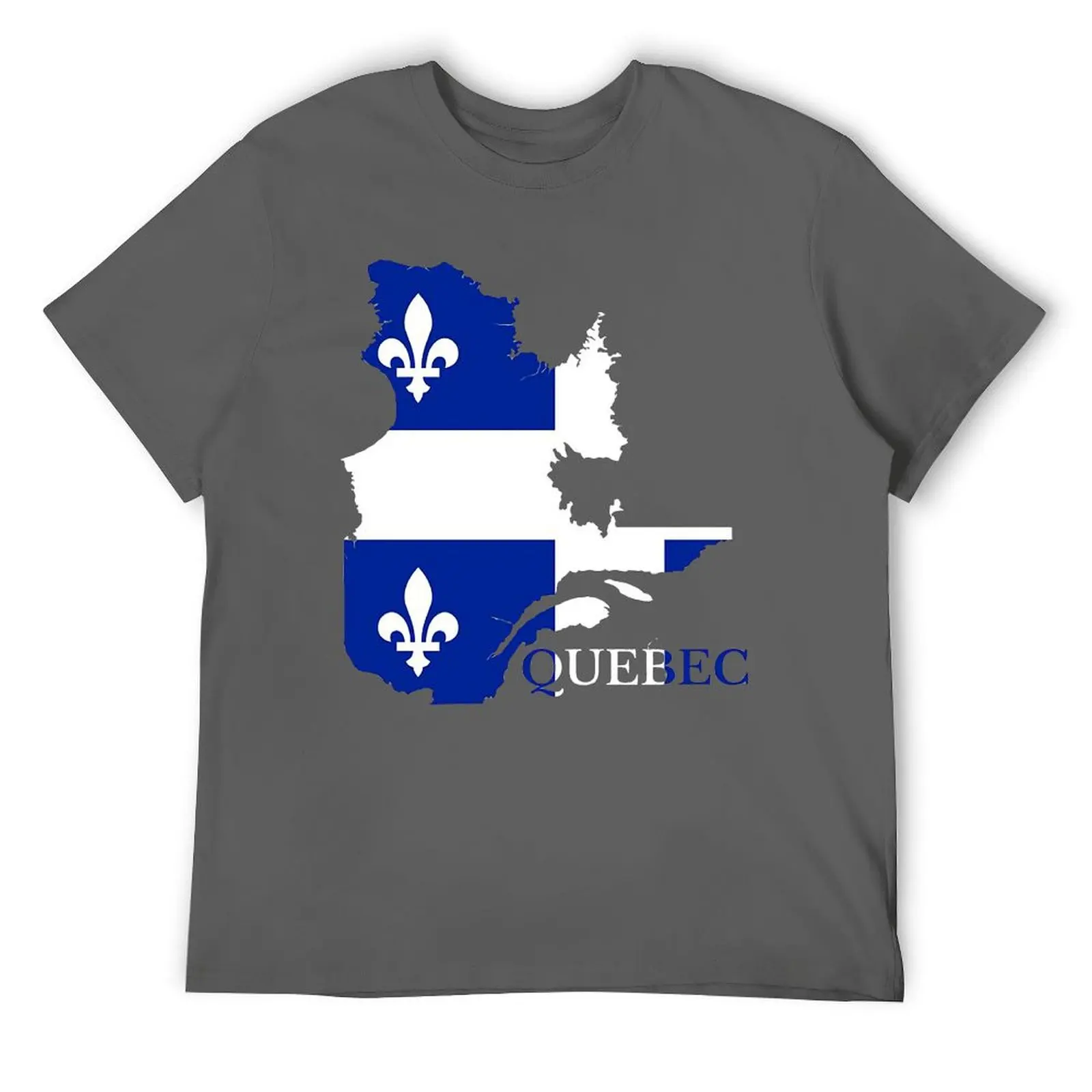 Harajuku Quebec Flag Map, QC, Canada T-shirt  Sport Tees Funny Graphic Humor Graphic Leisure USA Size