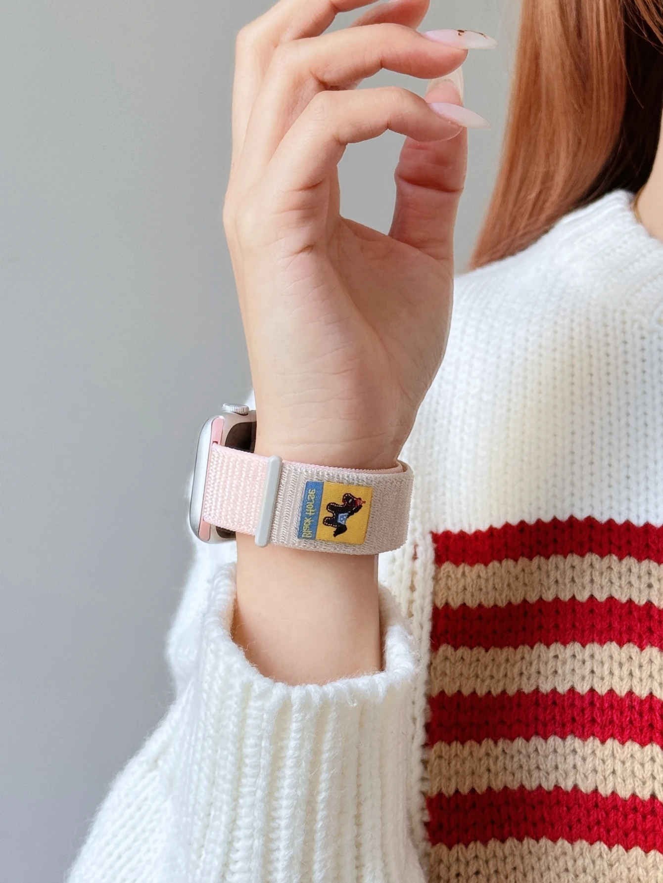 Advanced Magnetic Elastic Force Nylon Band for Apple Watch Strap Women 11/10/9/8/7/6/5/4/3/ 38mm 40mm 41mm 42mm 44mm 45mm 46mm