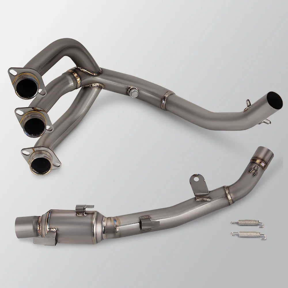 For Triumph TIGER 850/900 System Escape Slip On Front Tube Link Pipe Connect Original full Motorcycle Exhaust System