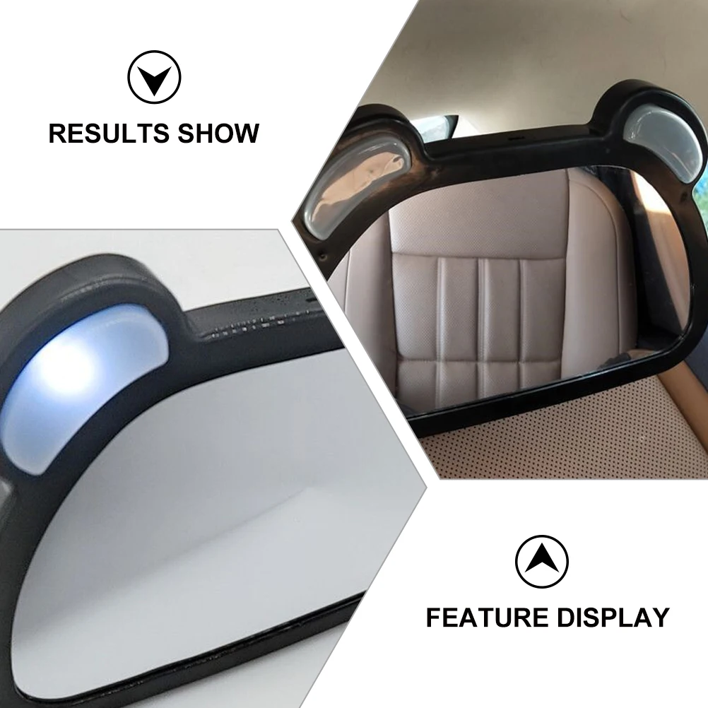 

1pc Baby Car Seat Observation Mirror Durable Rotatable Easy Install Rearview Backseat Interior Practical Toddler Car