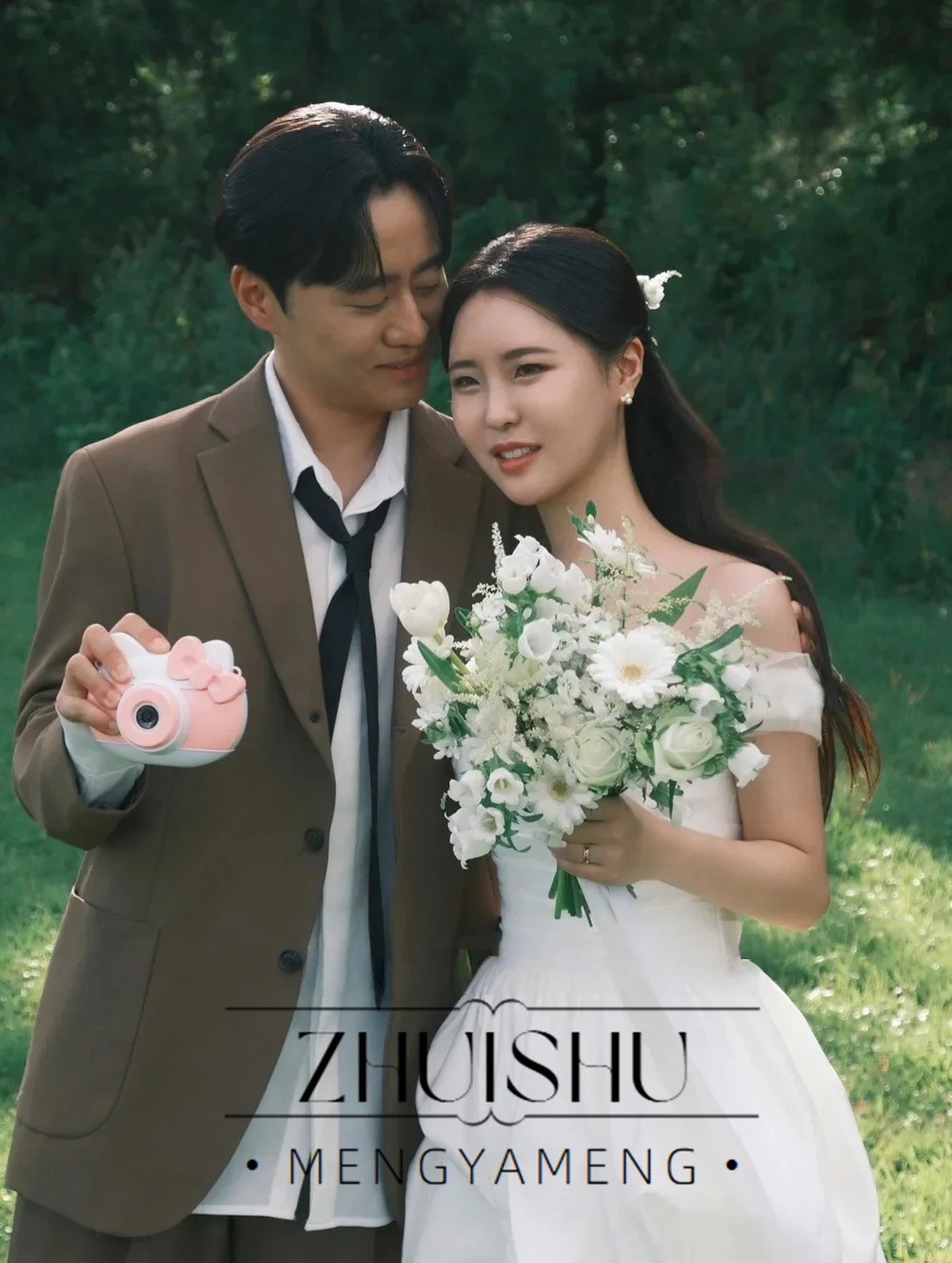ZHUISHU  Simple Off Shoulder Wedding Dress Korea Photo Shoot A Line Taffeta Bridal Gown Mini Short Formal Dresses Customized