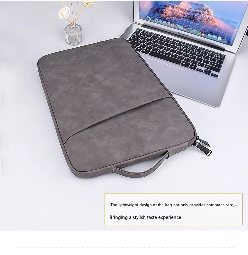 Laptop-Hülle aus Schafsleder 13,3 Zoll Schutzhülle für MacBook Pro Air – Detail 13