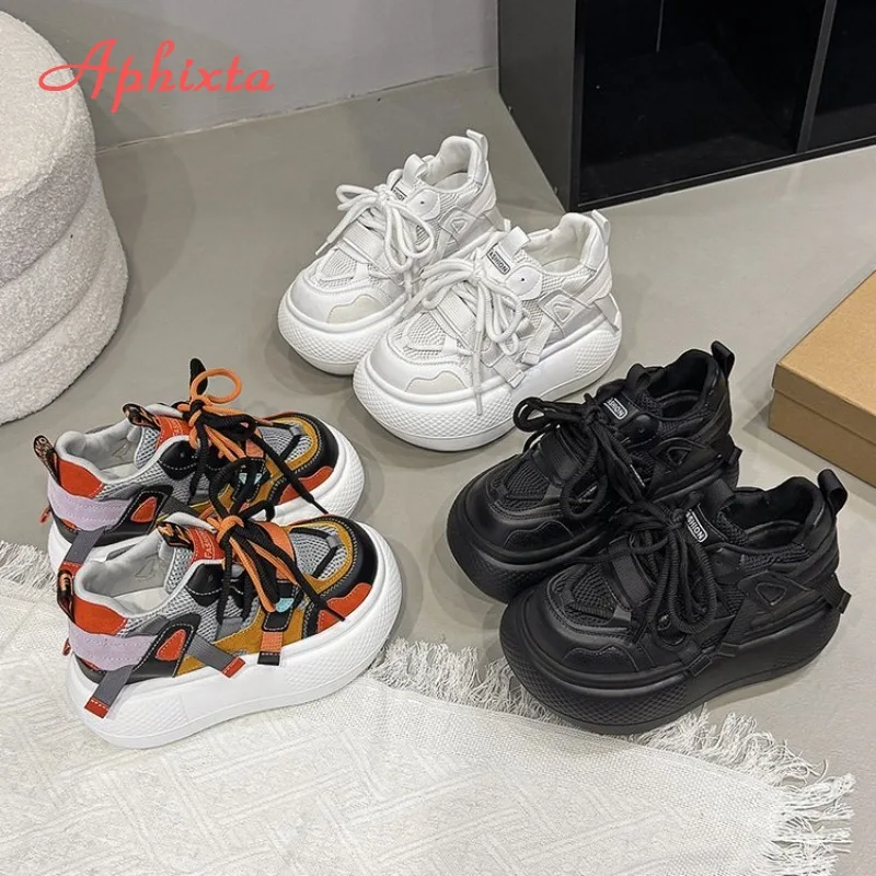 Aphixta Orange 10cm Height Inc – Platform Sneakers Chunky recenzja i cena