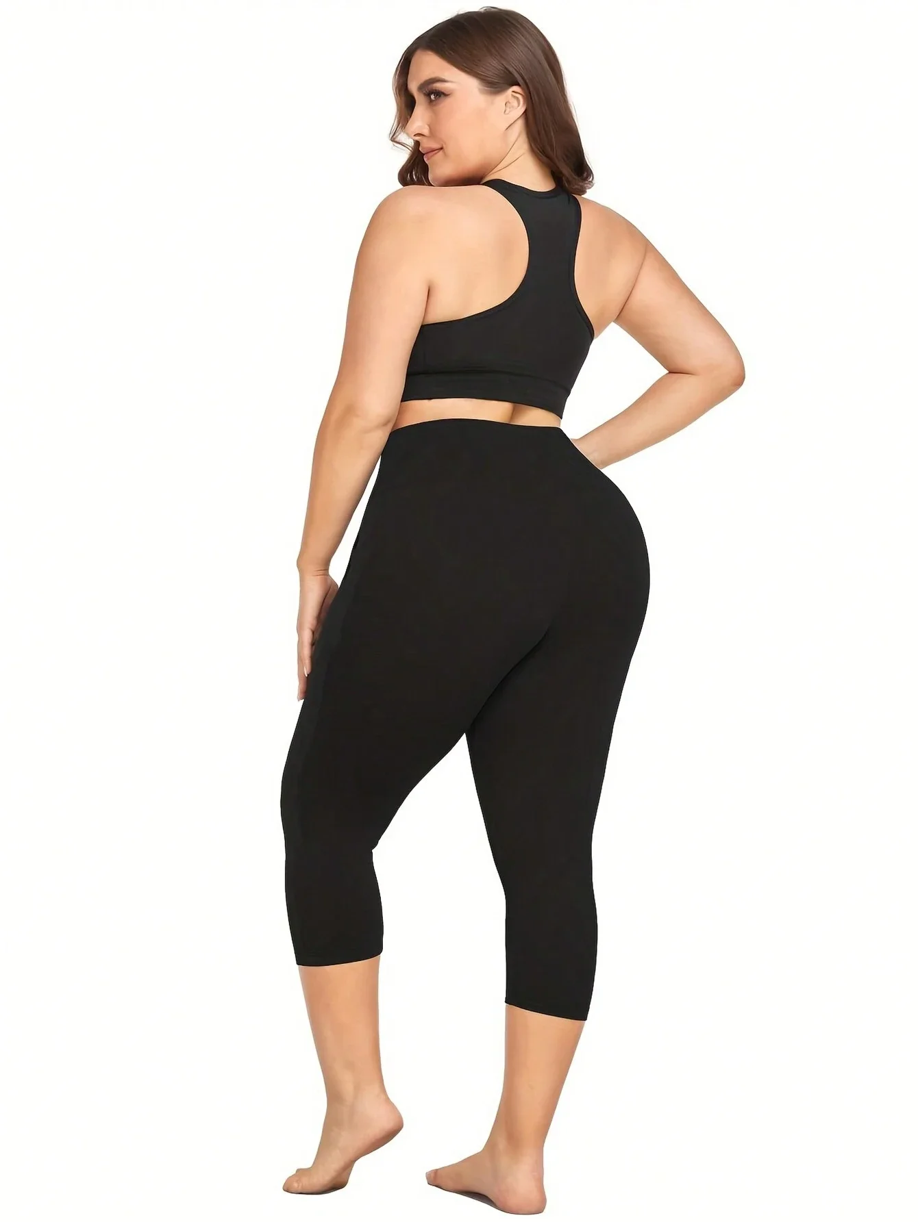 Plus Size High Waist Workout Running Yoga Leggings