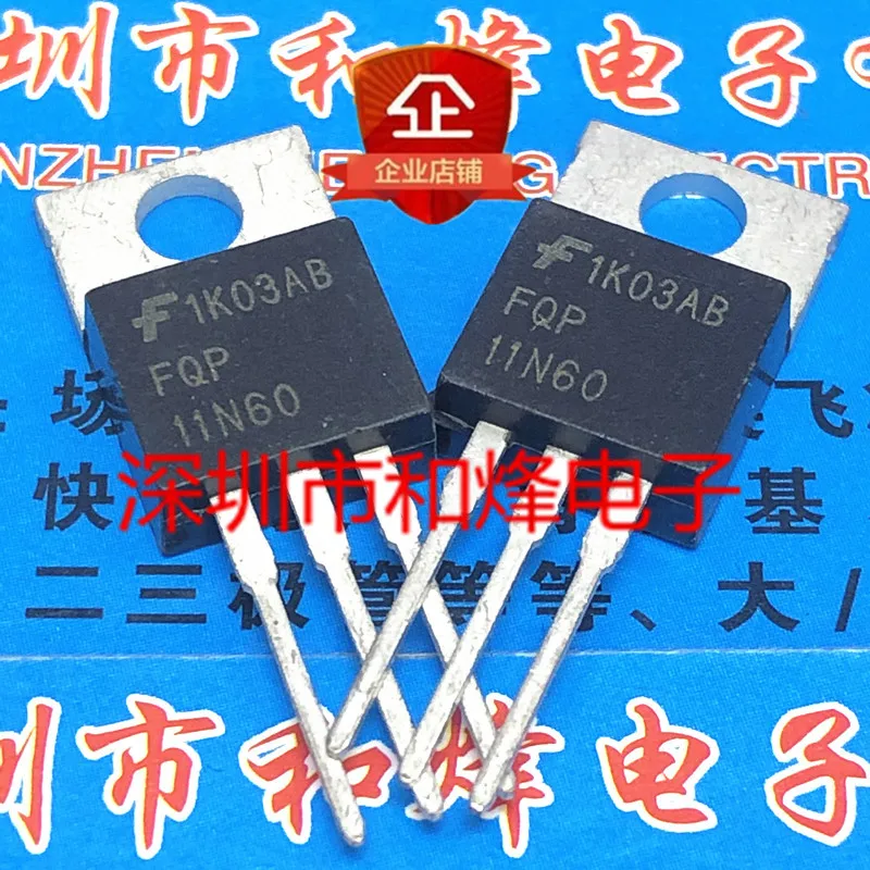 5PCS-10PCS FQP11N60  TO-220 600V 11A   Original On Stock Quicky Shipping Really Stock Best Quality