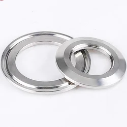 19mm-102mm Blind Cover Tri Clamp End Cap With Central Hole Sanitary SS304 Stainless Steel Quick Opening Blind Disk Pipe Fitting