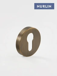 Nurlin Brass Door Handle Accessories Euro Cylinder Key Escutcheon Matt Brass Antique Bronze Black