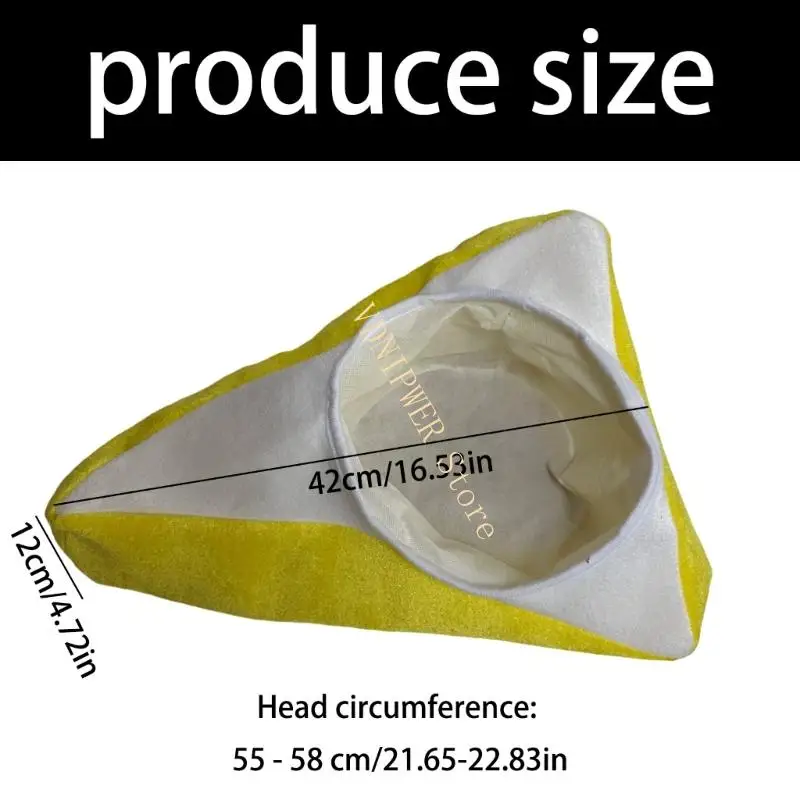 Funny Pumpkin Pie Hat Costume Accessories Headwear For Halloween Thanksgiving D08E