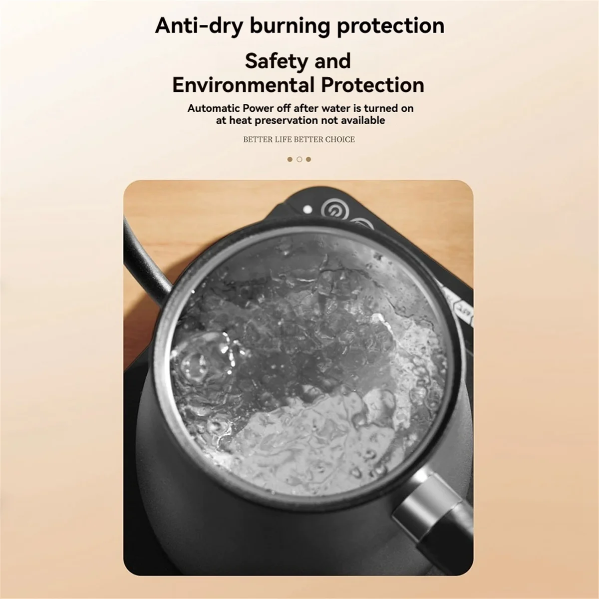 N84R 1000ml Fast Heating Water Pot 304 Stainless Steel Electric Water Kettle & Coffee Kettle Automatic Power Off B EU Plug