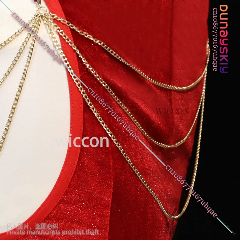 Anime Queen Jirai Kei Girls Sexy Woman Cosplay Red Velvet Fashion Dress Lolita Angel Devil Hallowen Carnaval Party Role-playing