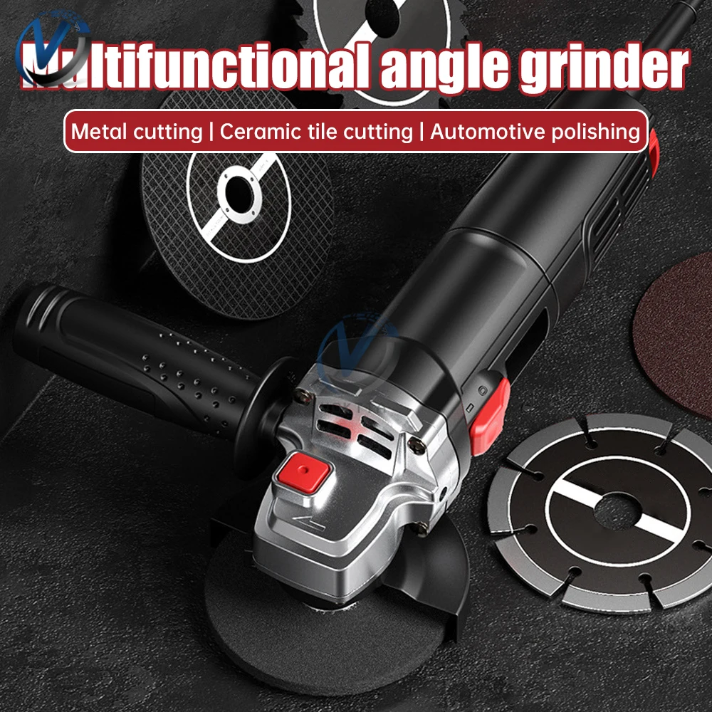 Imagem -02 - Multi-funcional Elétrica Angle Grinder Ferramentas Elétricas Moagem Corte Polimento Poderoso 11000rpm