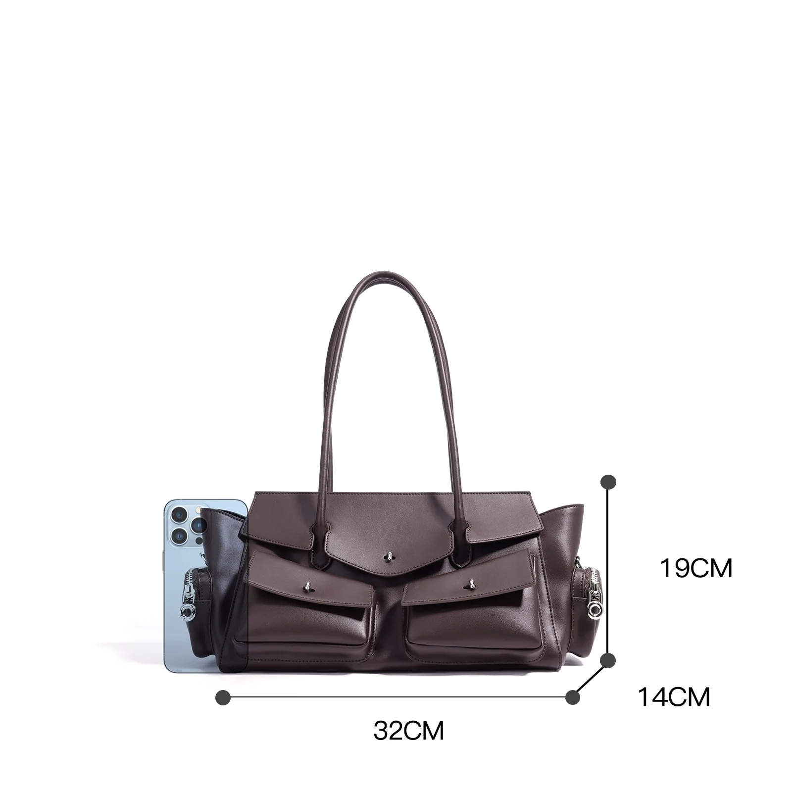 

New Women's Bags Luxury Designer Genuine Leather Totes Women Shoulder Bag Vintage Multi-Pocket Large Capacity Cowhide Handbags