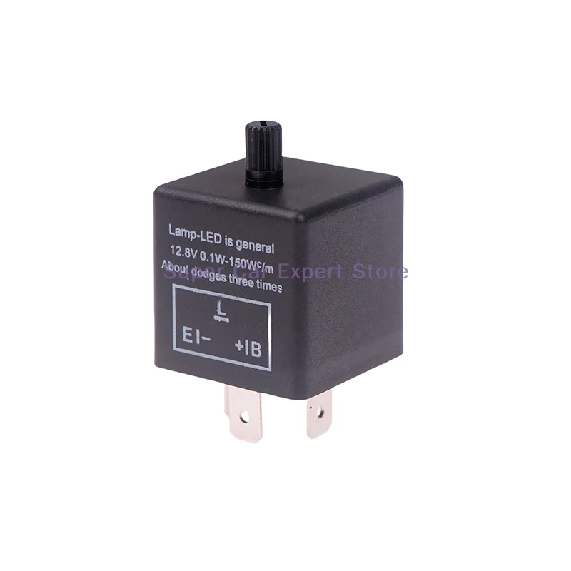 

Adjustable LED Turn Light Flasher Flash Relay For Car LED Flasher Blinker CF14KT Universal 3 Pins 12.8V 0.1W-150W