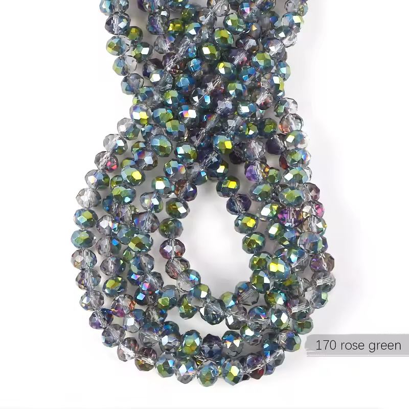 2mm 4mm 6mm 8mm Rondelle Austria Crystal Beads Faceted Glass Beads Loose Spacer Beads for DIY Bracelet Garment Making - Image 10