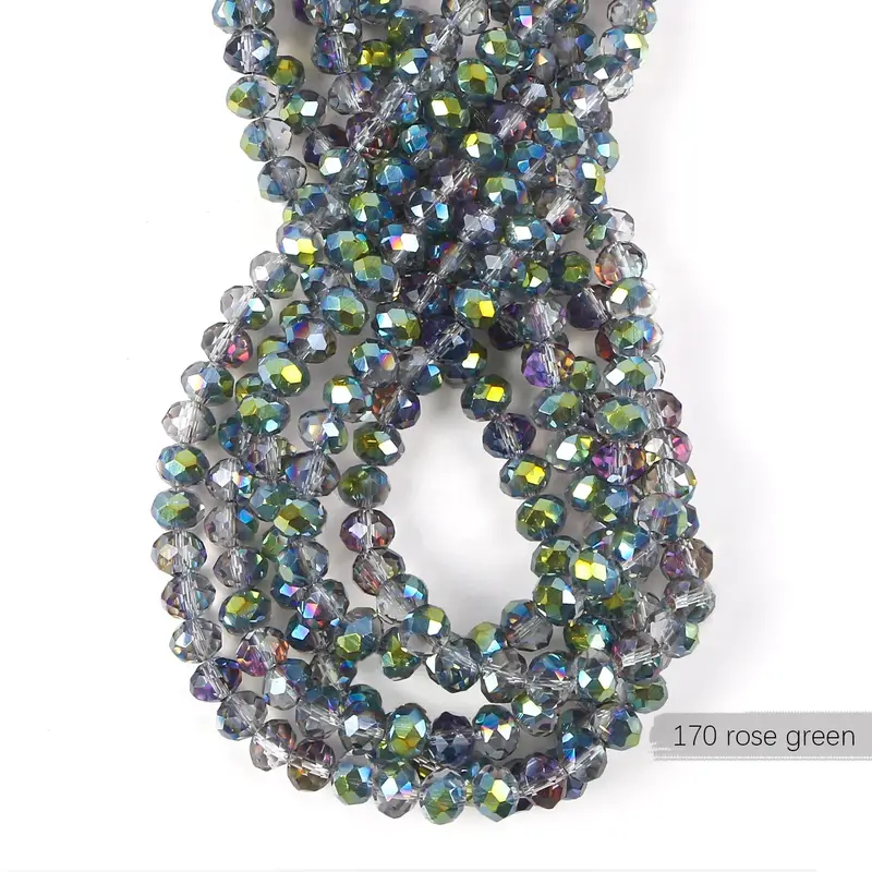 2mm 4mm 6mm 8mm Rondelle Austria Crystal Beads Faceted Glass Beads Loose Spacer Beads for DIY Bracelet Garment Making - Image 10