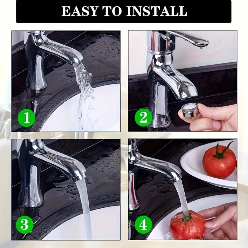 

Фильтр-аэратор для смесителя, насадка для экономии воды, сменная насадка для кухонного и ванного смесителя, фильтр-аэратор с ключом для смесителя