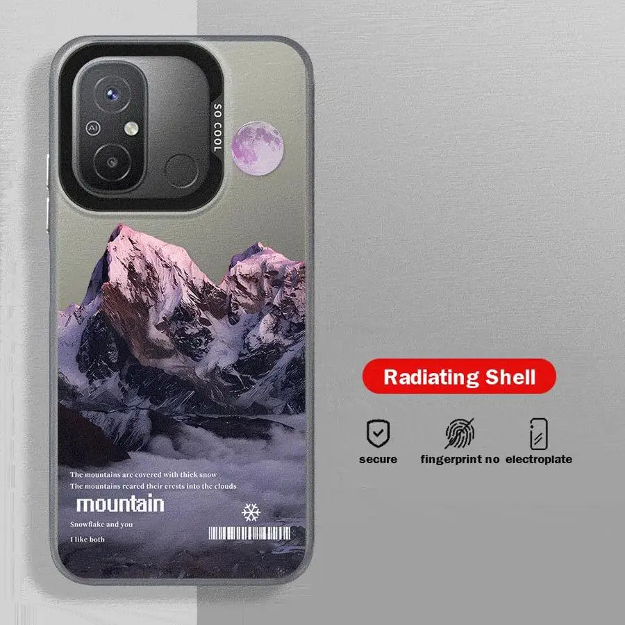 

Pink Sunset Mountain Phone Case for Xiaomi Redmi 12 12C 13C 5G 13 4G A1 A2 Plus A3 Poco X3 NFC X3 Pro C50 C51 C61 Cover