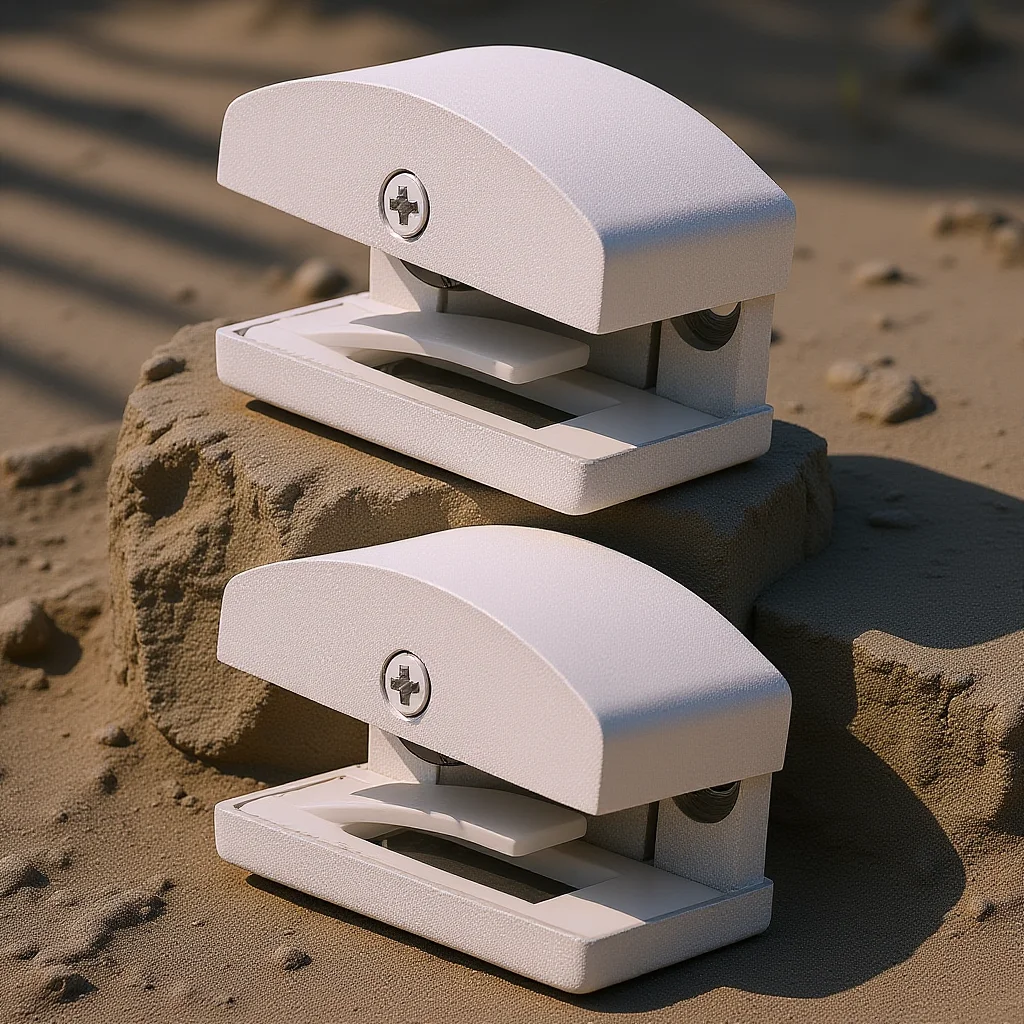 

DOITOOL Shower Door Bumpers Bottom Guide for Sliding Glass Track Replacement Set