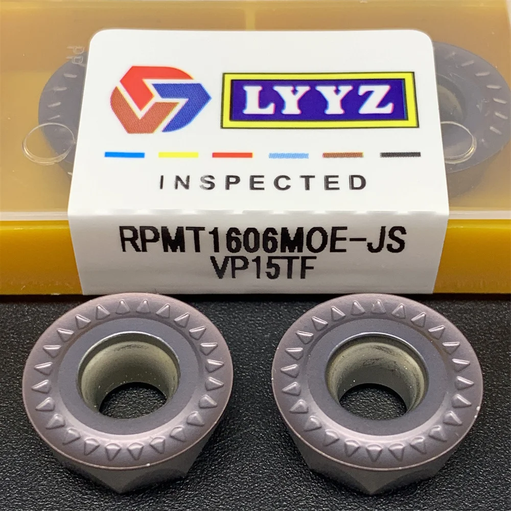 10 pz inserto in metallo duro JS JS VP15TF utensile per tornitura di metalli utensile per fresatura di macchine utensili CNC RPMT 1606 utensile per tornio
