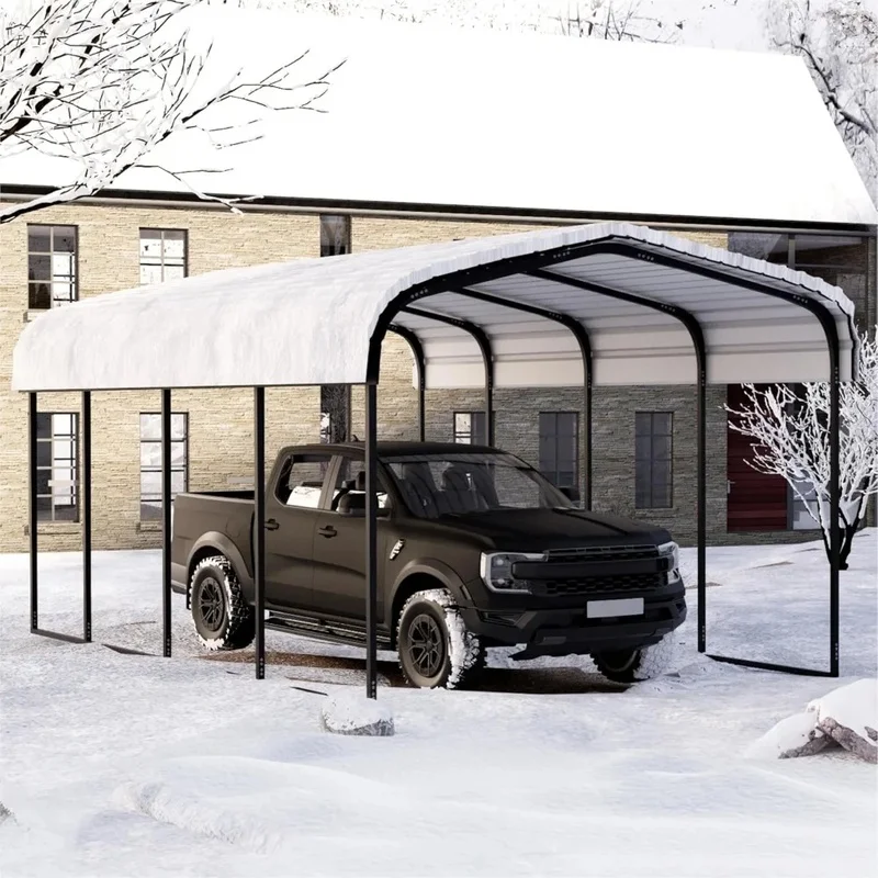 

12×20 Heavy Duty Metal Carport, Outdoor Storage Canopy Garage Shed for Cars and Trucks, Versatile Car Port Kit