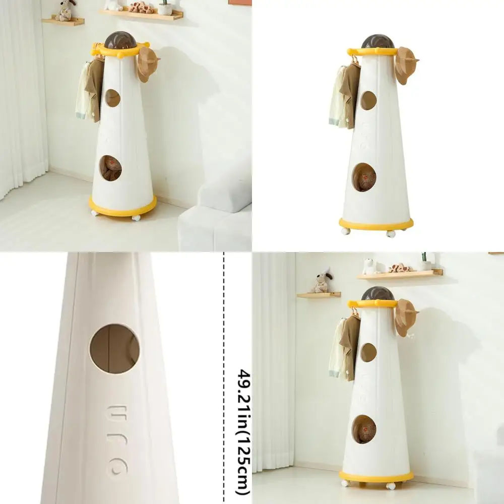 يتم استخدام شماعة ملابس الأطفال المحمولة من UFO Kids Closet في الباب وغرفة المعيشة وغرفة المعيشة وما إلى ذلك. الملابس والحقائب المدرسية وما إلى ذلك. علبة