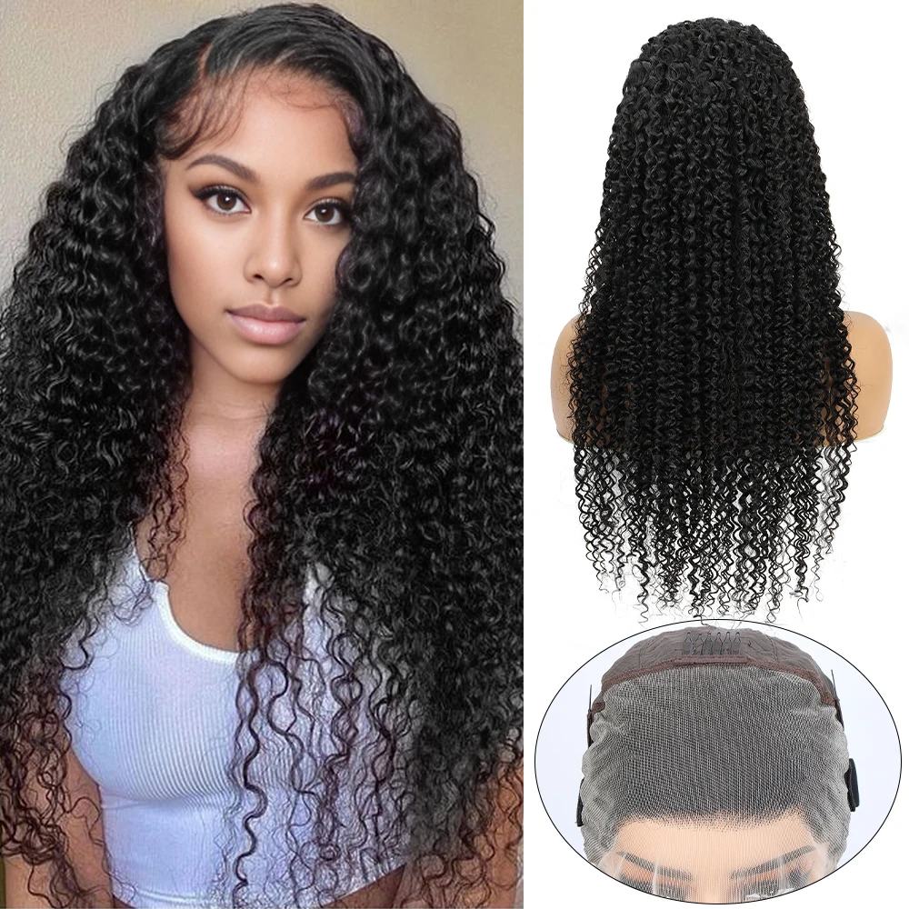 True Length Kinky Curly Wigs Human Hair 13×6 Curly Lace Front Human Hair Wig 13x6 Lace Frontal Wig 100% Human Hair For Women