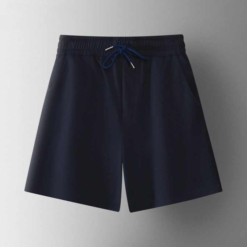 New Summer Set Men's Polo Polo Collar Shirt Fashionable Breathable Business Button Short Sleeve+Shorts Two Piece Set Solid Color