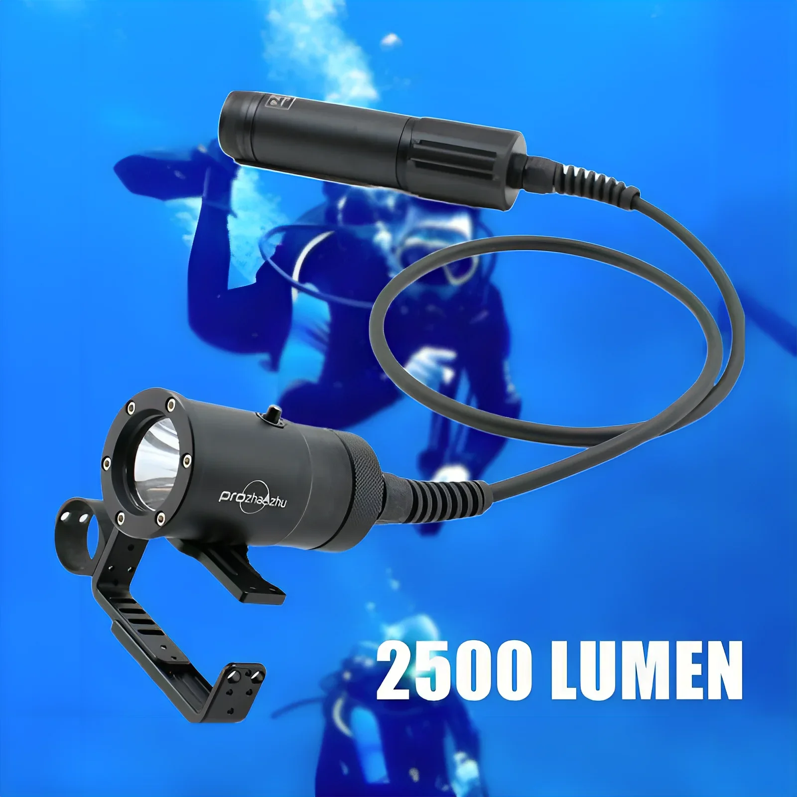 

Professional 150M SFT40 Diving Light IP68 Waterproof Rechargeable Goodman Canister Cave Lamp with 2500 Lumen Diving Lights