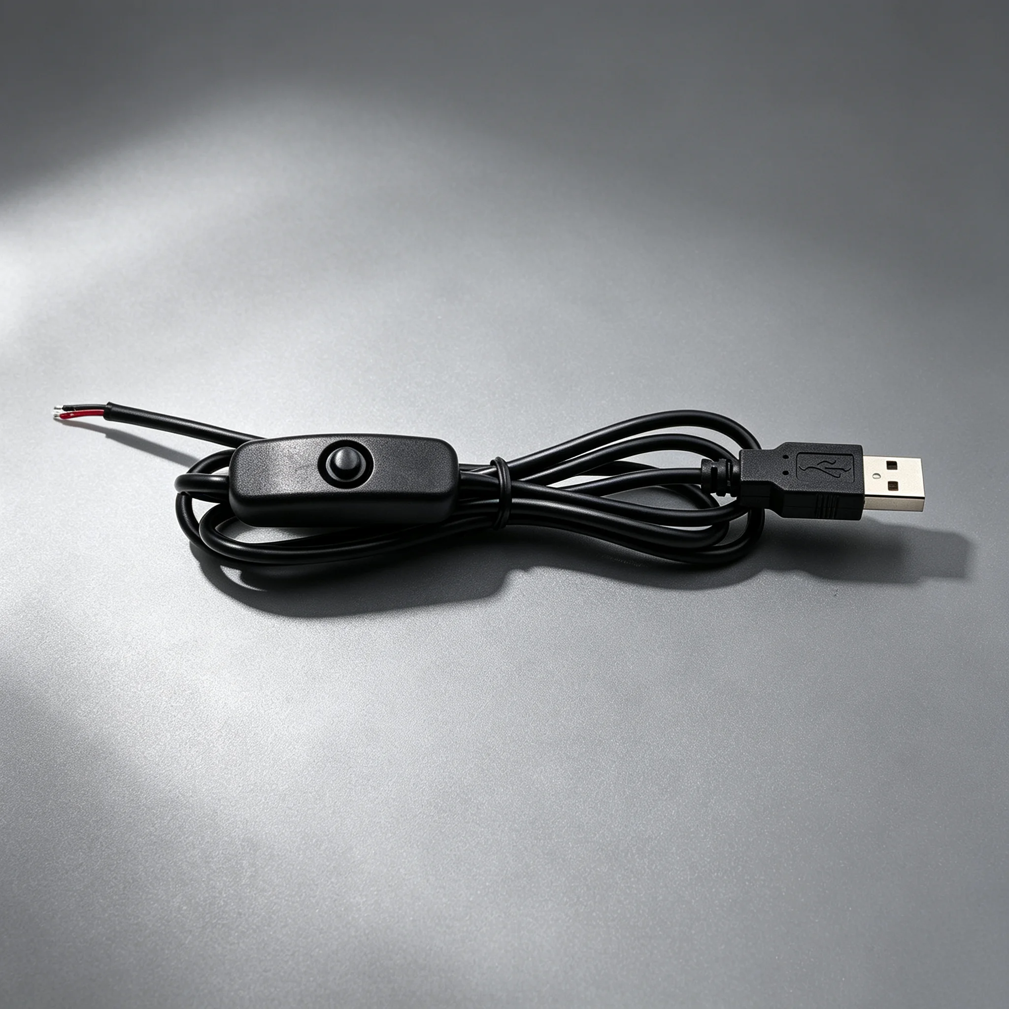 1PCS  LED Strip USB Connector Cable Extension 2 Pin Power Supply Wire On/Off Switch Electrical 5V Wire For LED Lighting
