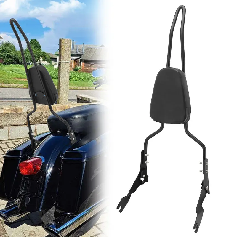 

Съемная задняя пассажирская спинка мотоцикла с подушкой для Harley Touring Road King Electra Glide Ultra Limited 09-23