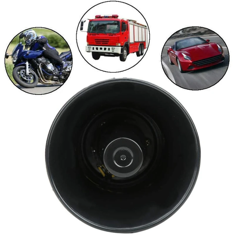 Police Siren Speaker 3 Tone Sound  Volume Adjustment12V 100W Vehicle Horn with Mic Emergency Electronic PA System Fire Speaker