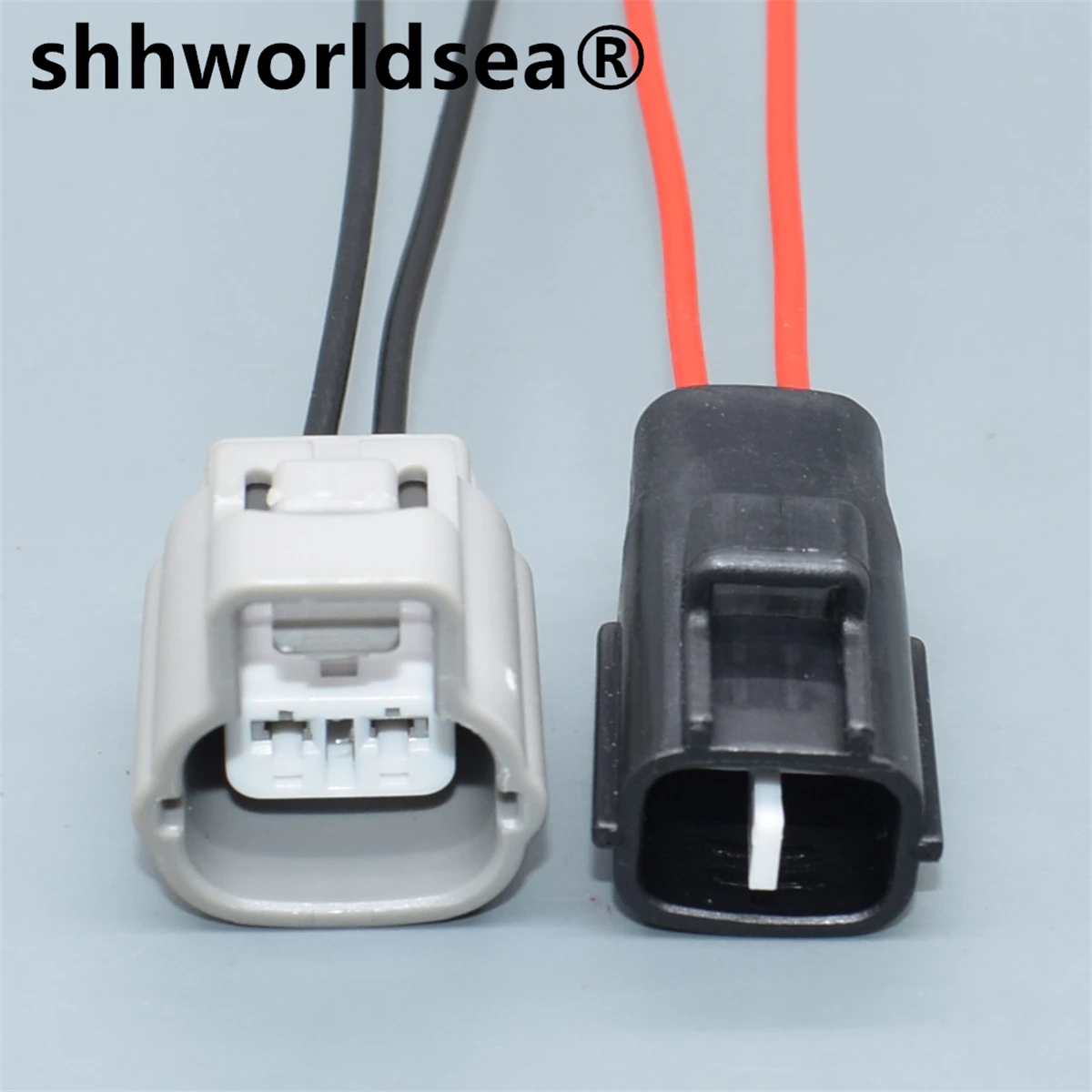 

shhworldsea 2Pin Way 2.2MM Series Female Male Sealed Sheath Auto Plug Socket Connector 6188-0047 6189-0100