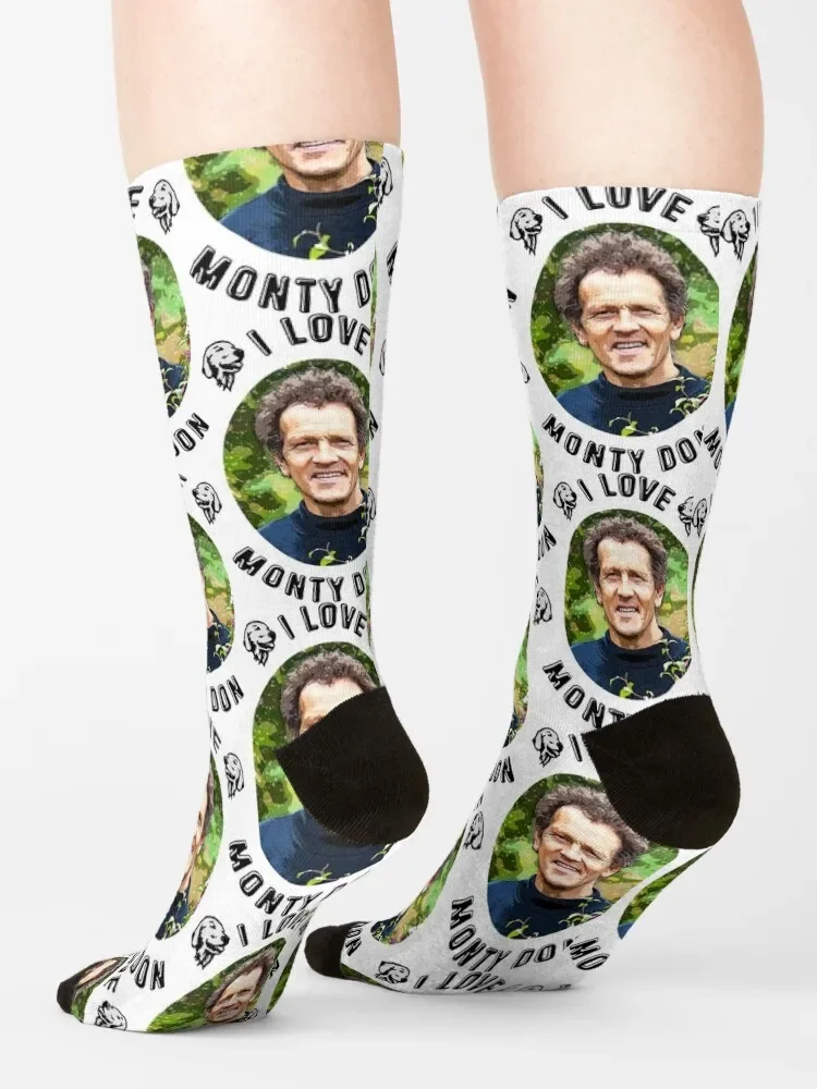 I LOVE MONTY DON GARDENER Socks calzini da ragazza in cotone anime da uomo