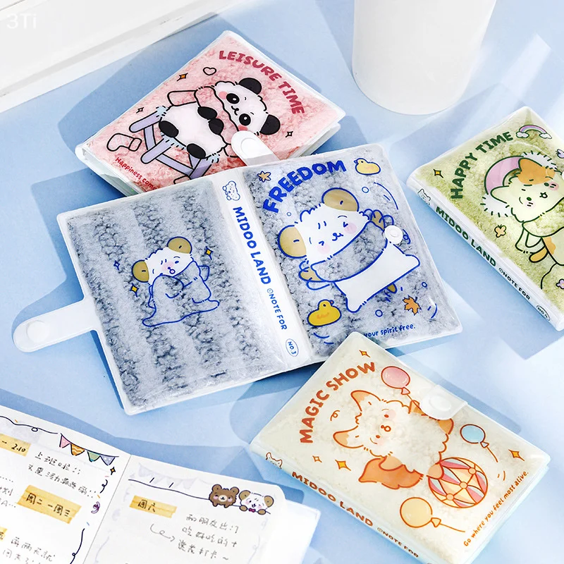Kawaii فروي دفتر صغير للأطفال لطيف الكرتون دفتر الموضة الإبداعية كتيبات ملونة صفحة جيب المفكرة طالب القرطاسية