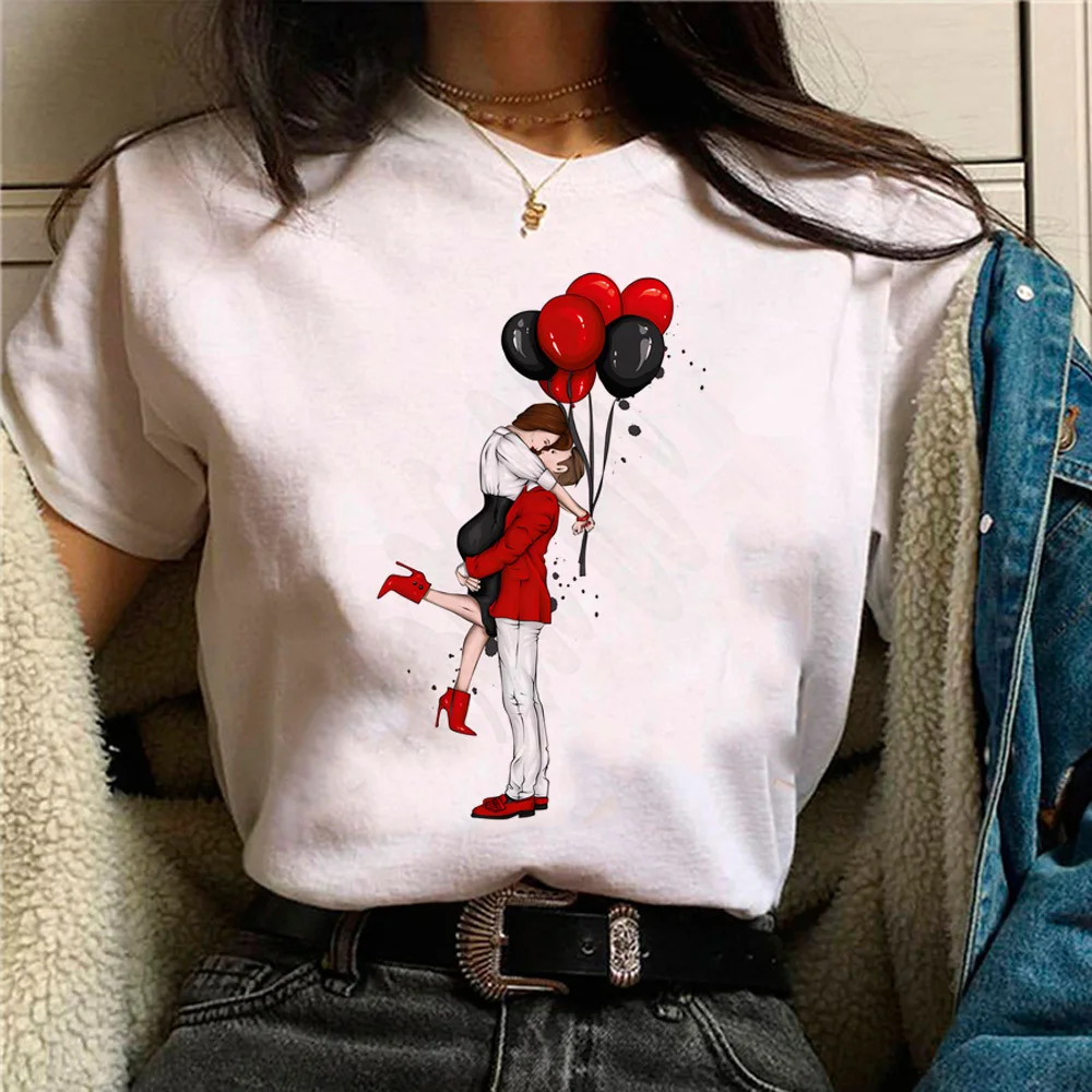 Women Print t shirt female korean clothes Grunge Psychedelic Comfortable Punk graphic shirt University hip hop streetwear Gothic